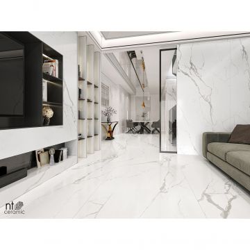 Керамогранит NT Ceramic (Нт Керамик) Atlas Home Marble White 120х280 см, NTT3605P