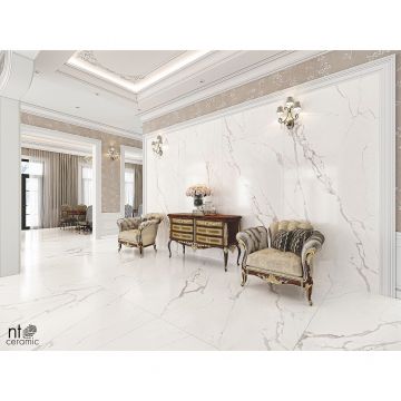 Керамогранит NT Ceramic (Нт Керамик) Atlas Home Marble White 120х280 см, NTT3605P