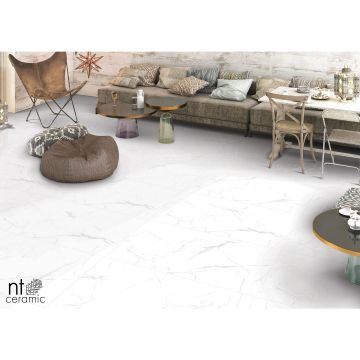 Керамогранит NT Ceramic (Нт Керамик) Marmo Callacata carving 60х60 см, NTT996070M
