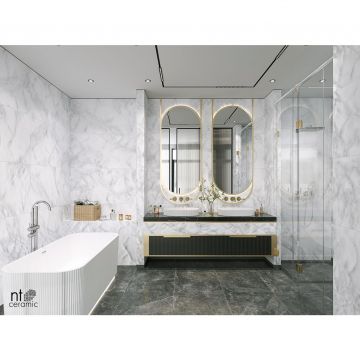 Керамогранит NT Ceramic (Нт Керамик) Onyx Smoke Carving 60х120 см, NT99524C
