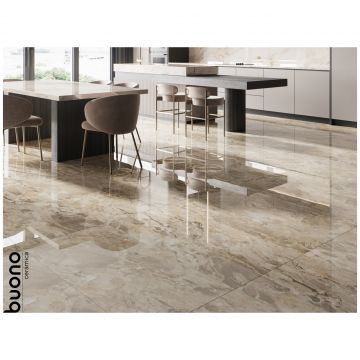 Базовая плита Буоно Керамика Marble 120х60 см коричневый полированная M4409P, Vision Natural Glossy M4409P, Buono Ceramica