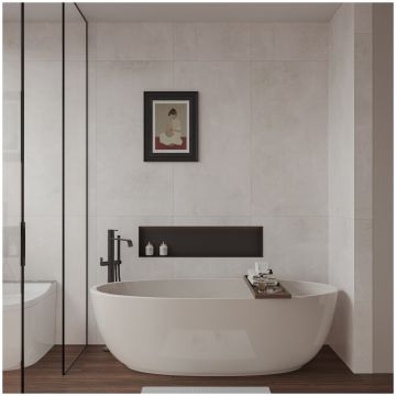 Керамогранит Буоно Керамика Soft Silver Concrete Matt 120х60 см серый матовый SOHS4704M, Soft Silver Concrete Matt, Buono Ceramica
