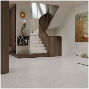 Базовая плита Буоно Керамика Soft 120х60 см белый лаппатированная SOVL4712S, Dune Road Satin, Buono Ceramica