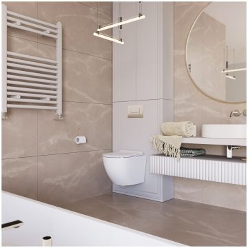Базовая плита Буоно Керамика Soft 120х60 см бежевый лаппатированная SOVL4709V, Beige Stone Satin Carving, Buono Ceramica