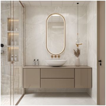 Базовая плита Буоно Керамика Soft 120х60 см бежевый SOVL4710S, Perfect Onyx Satin, Buono Ceramica