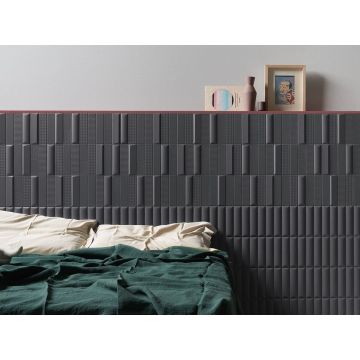 Плитка настенная 41zero42 (41зиро42) Biscuit Strip Notte 5x20 см