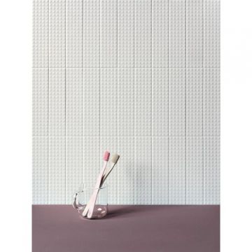 Плитка настенная 41zero42 (41зиро42) Biscuit Stud Bianco 5x20 см