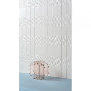 Плитка настенная 41zero42 (41зиро42) Biscuit Waves Bianco 5x20 см