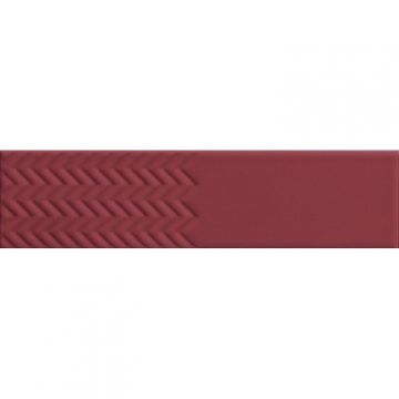 Плитка настенная 41zero42 (41зиро42) Biscuit Waves Bordeaux 5x20 см