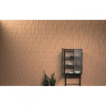 Плитка настенная 41zero42 (41зиро42) Biscuit Waves Terra 5x20 см