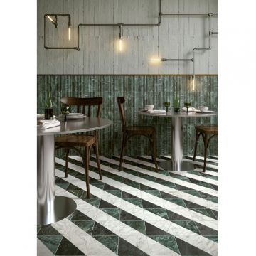 Керамогранит 41zero42 (41зиро42) Dandy Flag White-Green 18.6x18.6 см