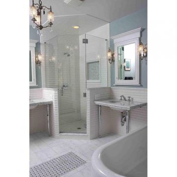 Настенная плитка Adex (Адекс) Neri Biselado Pb Blanco Z 7,5x15 см