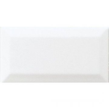Плитка настенная Adex (Адекс) Neri Biselado PB Blanco (Бланко) Z 7.5х15 см
