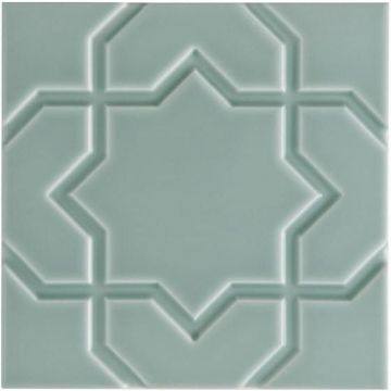 Плитка настенная Adex (Адекс) Neri Liso Star Sea Green 15x15 см