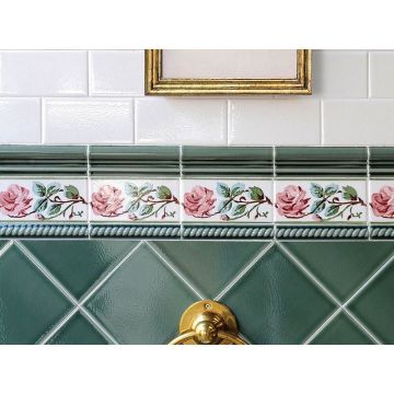 Бордюр Adex (Адекс) Modernista Trenza PB C/C Verde Oscuro 2,5х15 см