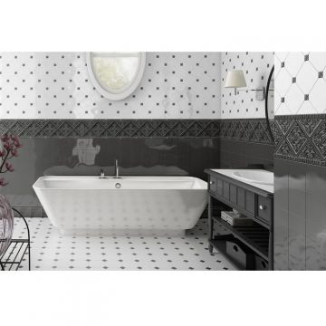 Плитка напольная Adex (Адекс) Pavimento Octogono Blanco (Бланко) 15x15 см