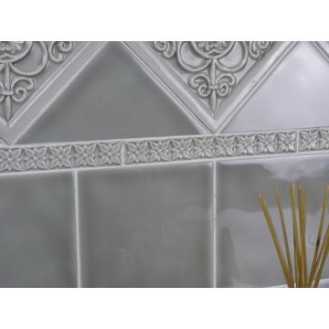 Бордюр Adex (Адекс) Studio Relieve Ponciana Graystone 2.5x19.8 см