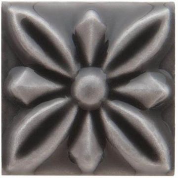 Вставка Adex (Адекс) Studio Taco Relieve Flor 1 Volcanico 3x3 см