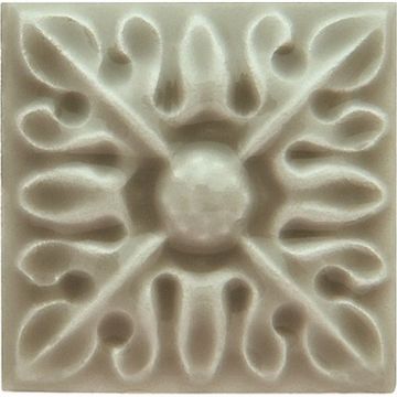 Вставка Adex (Адекс) Studio Taco Relieve Flor 2 Graystone 3x3 см