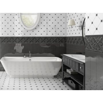 Вставка Adex (Адекс) Studio Taco Relieve Flor 2 Volcanico 3x3 см