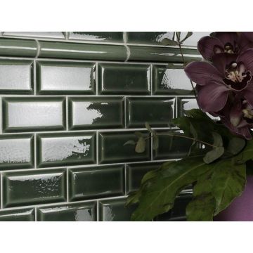 Плитка настенная Adex (Адекс) Modernista Liso PB C/C Verde Oscuro 7.5x15 см
