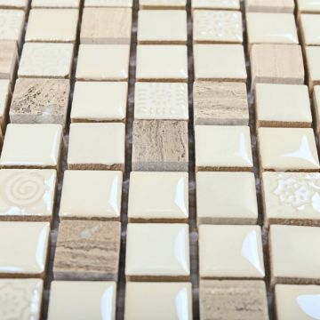 Мозаика Bonaparte (Бонапарт) Iceland Глянцевая 30x30 см (чип 1,5x1,5 см)