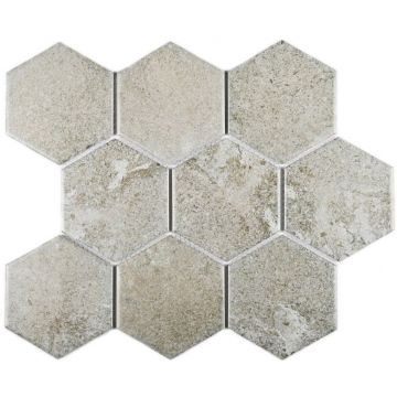 Мозаика Bonaparte (Бонапарт) Agate Grey Матовая 25.6x29.55 см (чип 9,5x10 см)