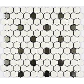 Мозаика Bonaparte (Бонапарт) Babylon Silver matt Матовая 26x30 см (чип 2,3x2,6 см)