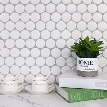 Мозаика Bonaparte (Бонапарт) Disk Матовая 30x26.45 см (чип 4,8x4,8 см)