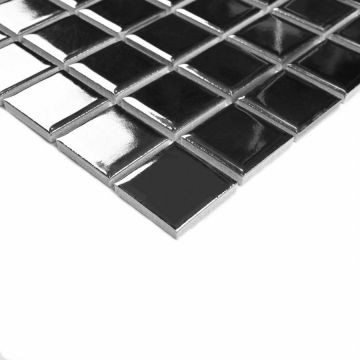 Мозаика Bonaparte (Бонапарт) Everest Silver Полированная 30.25x30.25 см (чип 2,5x2,5 см)