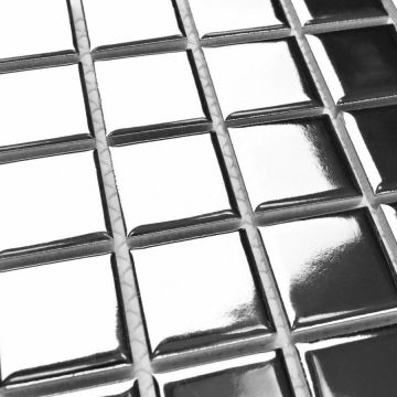 Мозаика Bonaparte (Бонапарт) Everest Silver Полированная 30.25x30.25 см (чип 2,5x2,5 см)