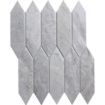 Мозаика Bonaparte (Бонапарт) Level light Матовая 25.5x31.3 см (чип 4,8x19,5 см)