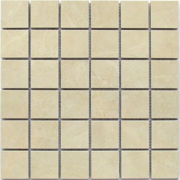 Мозаика Bonaparte (Бонапарт) Levin Marfil Глянцевая 30x30 см (чип 4,8x4,8 см)