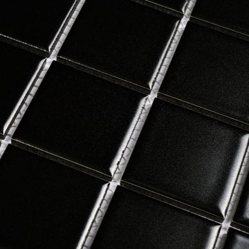 Мозаика Bonaparte (Бонапарт) Manila Black Матовая 30.6x30.6 см (чип 4,8x4,8 см)