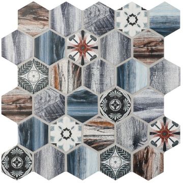 Мозаика Bonaparte (Бонапарт) Mumbai Матовая 27.1x28.1 см (чип 5,1x5,9 см)