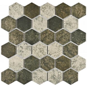 Мозаика Bonaparte (Бонапарт) Olmeto Brown Матовая 28.2x27.1 см (чип 5,1x5,9 см)