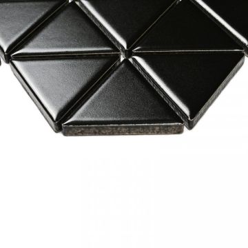 Мозаика Bonaparte (Бонапарт) Reno Black matt Матовая 25.2x29.1 см (чип 3,9x4,5 см)