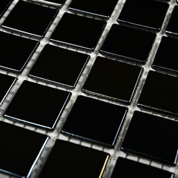 Мозаика Bonaparte (Бонапарт) Black Light Полуглянцевая 32.7x32.7 см (чип 2x2 см)