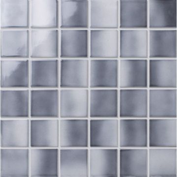 Мозаика Bonaparte (Бонапарт) Retro grey Глянцевая 30.6x30.6 см (чип 4,8x4,8 см)