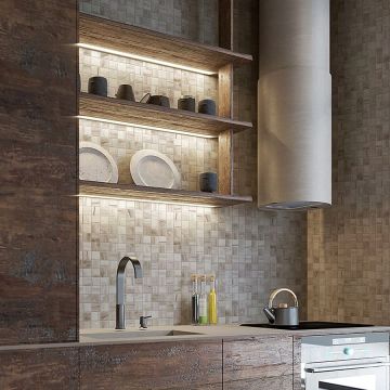 Мозаика Bonaparte (Бонапарт) Wooden Light Матовая 30.6x30.6 см (чип 4,8x4,8 см)