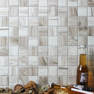 Мозаика Bonaparte (Бонапарт) Wooden Light Матовая 30.6x30.6 см (чип 4,8x4,8 см)