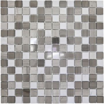 Мозаика Bonaparte (Бонапарт) Alamosa-20 Полированная 30.5x30.5 см (чип 2x2 см)
