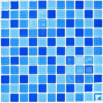 Мозаика Bonaparte (Бонапарт) Blue wave-1 Глянцевая 30x30 см (чип 2,5x2,5 см)