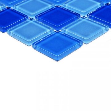 Мозаика Bonaparte (Бонапарт) Blue wave-1 Глянцевая 30x30 см (чип 2,5x2,5 см)