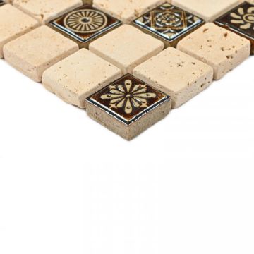 Мозаика Bonaparte (Бонапарт) Milan-1 Полированная 30.5x30.5 см (чип 2x2 см)