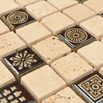 Мозаика Bonaparte (Бонапарт) Milan-1 Полированная 30.5x30.5 см (чип 2x2 см)