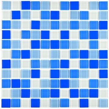 Мозаика Bonaparte (Бонапарт) Blue wave-3 Глянцевая 30x30 см (чип 2,5x2,5 см)