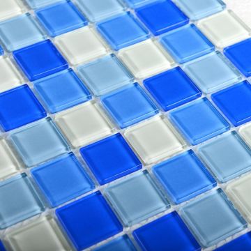 Мозаика Bonaparte (Бонапарт) Blue wave-3 Глянцевая 30x30 см (чип 2,5x2,5 см)