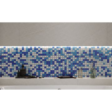 Мозаика Bonaparte (Бонапарт) Blue wave-3 Глянцевая 30x30 см (чип 2,5x2,5 см)