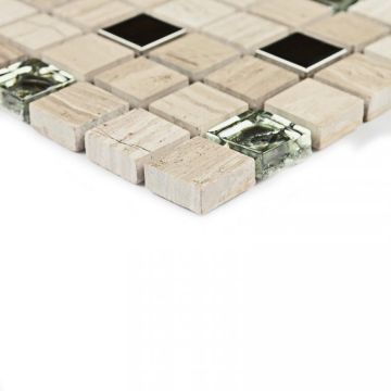 Мозаика Bonaparte (Бонапарт) Tokyo Полированная 30.5x30.5 см (чип 1,5x1,5 см)